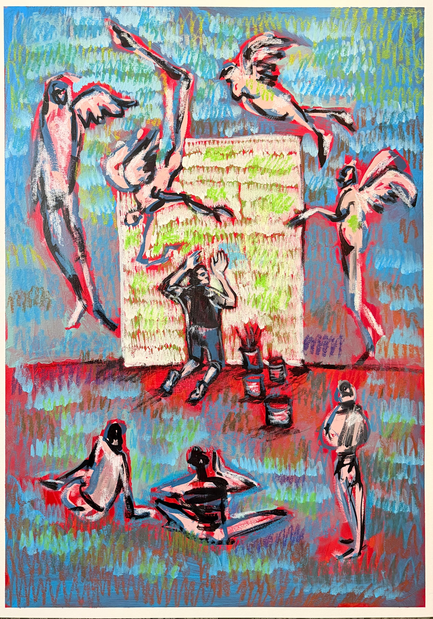 “Los tormentos del artista callejero”