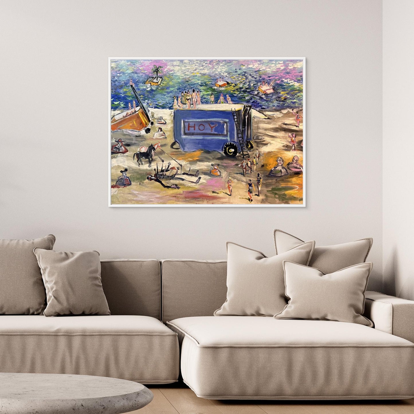 El hoy es una nevera en la playa