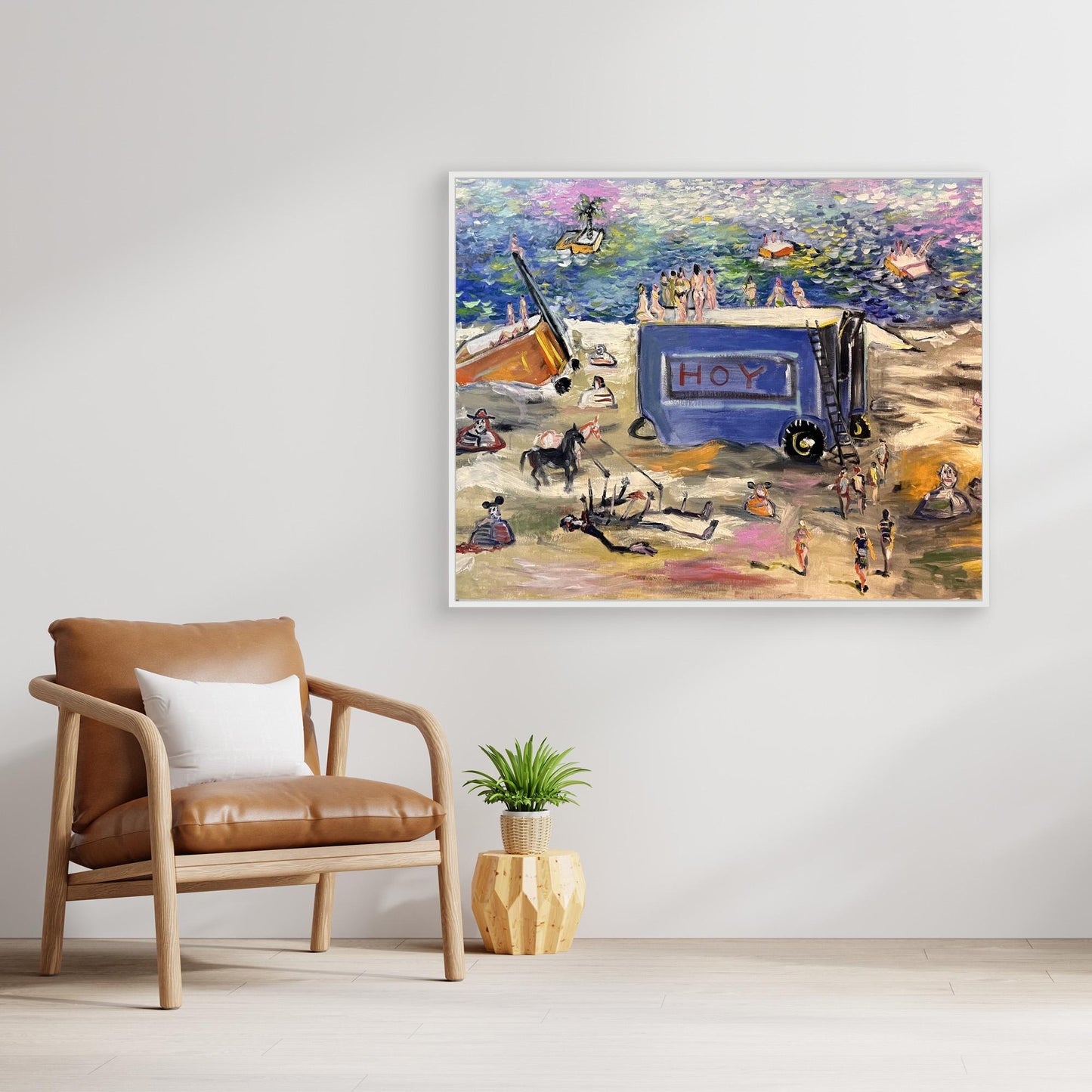 El hoy es una nevera en la playa 