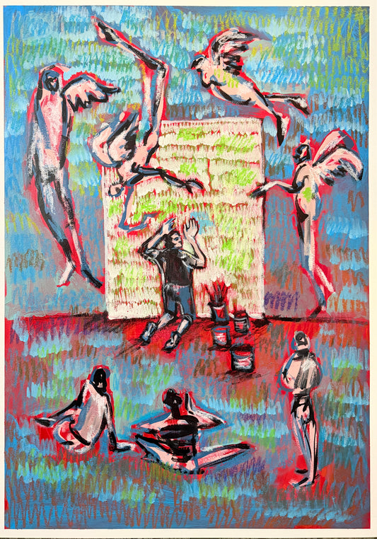 “Los tormentos del artista callejero”