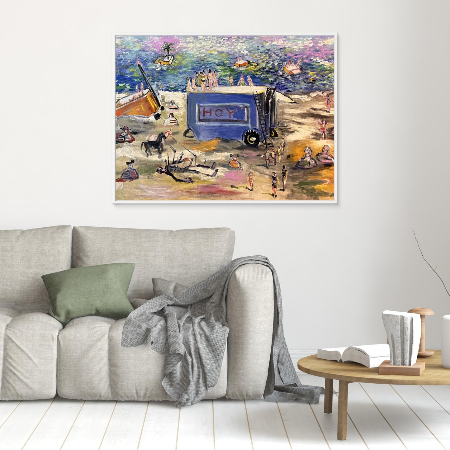 El hoy es una nevera en la playa 