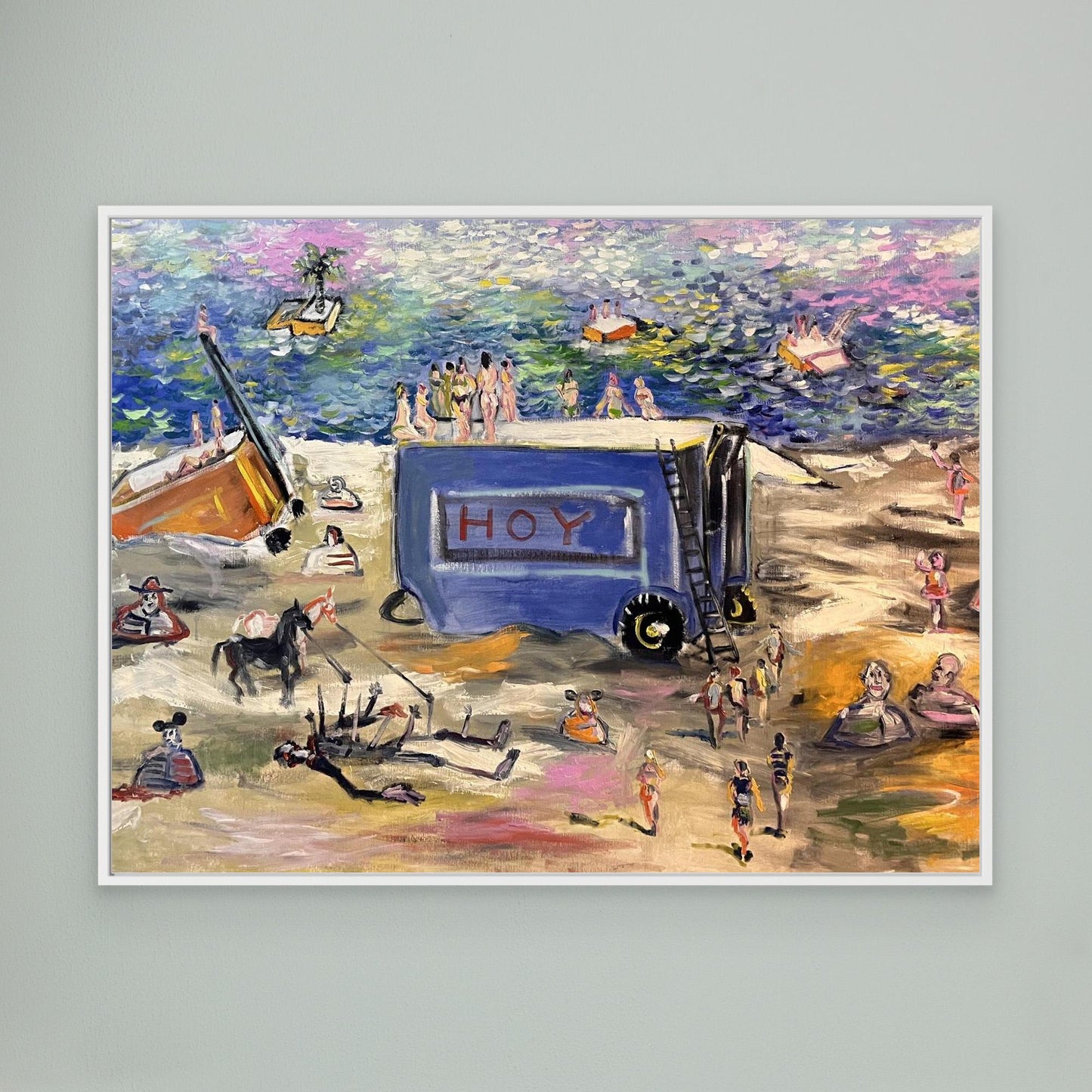 El hoy es una nevera en la playa 